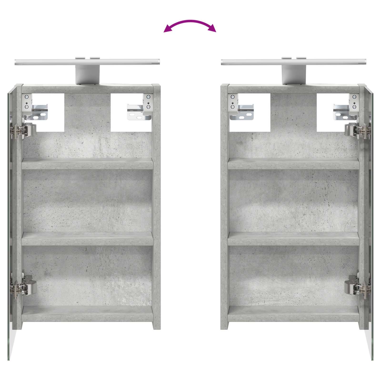 Badezimmerschrank-Set 3 pcs 80 x 10,5 x 50 cm Holzwerkstoff