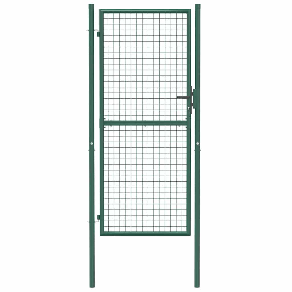 Zauntor Stahl 100x75 cm Grün