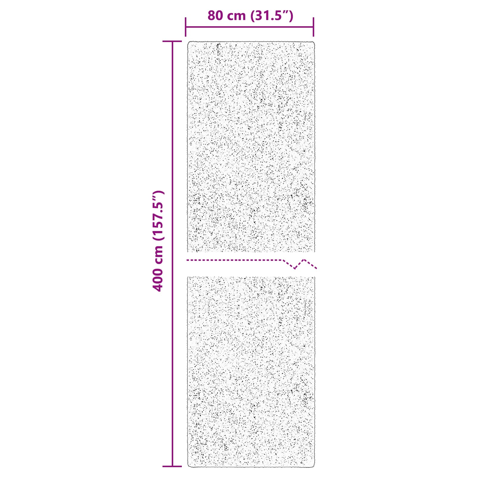 Teppich HUARTE Kurzflor Weich und Waschbar Anthrazit 60x110 cm