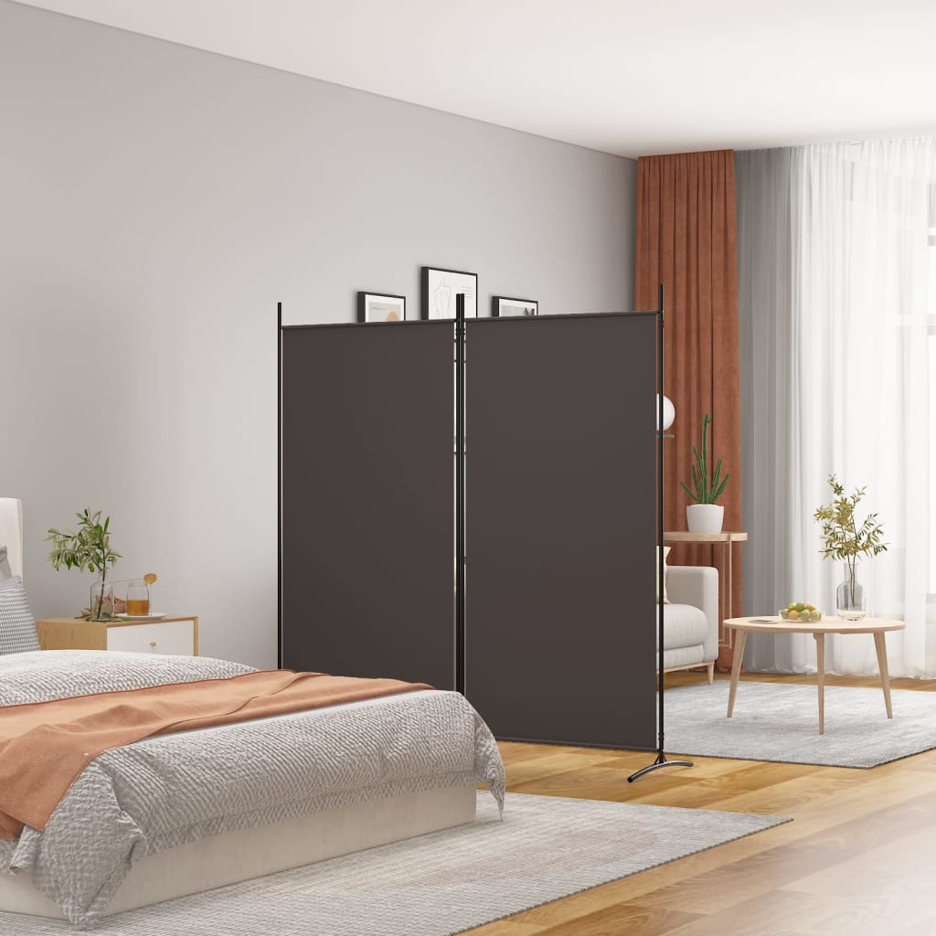 3-tlg. Raumteiler Weiß 260x180 cm Stoff