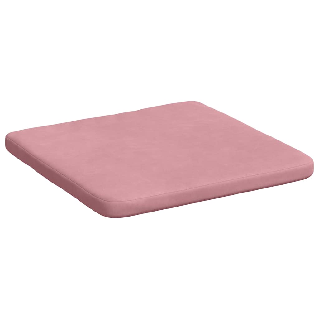 Sitzkissen 4 pcs Blau 40 x 40 x 3 cm Samt