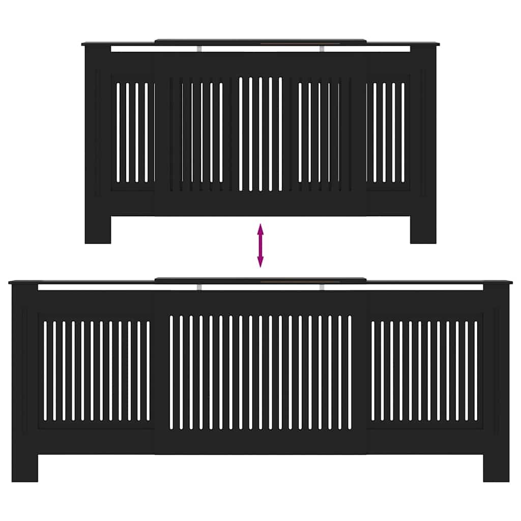 Holzwerkstoff Heizkörper-Abdeckung Heizkörperverkleidung 112 cm, weiß