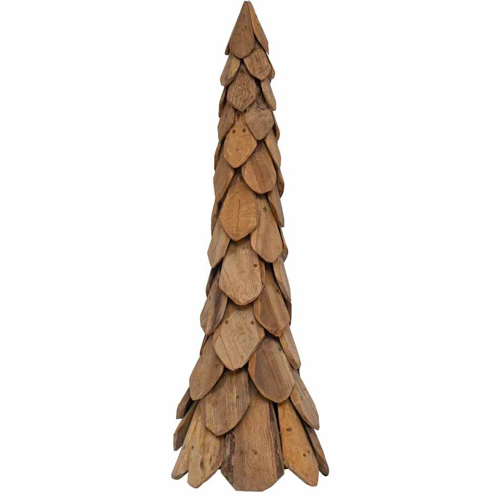 Weihnachtsbaum mit Ständer Braun 51 cm Massivholz Teak