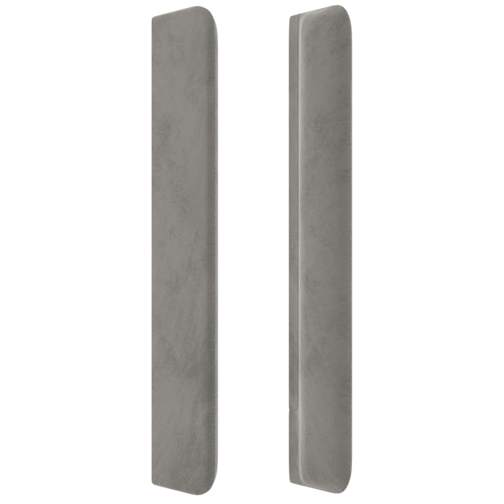 Kopfteil mit Ohren Dunkelblau 93x16x78/88 cm Samt
