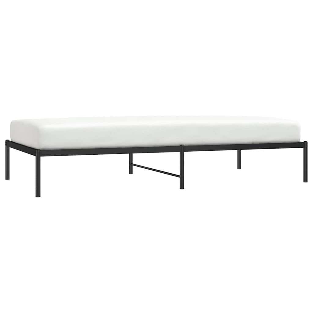 Bettgestell Metall Schwarz 75x190 cm