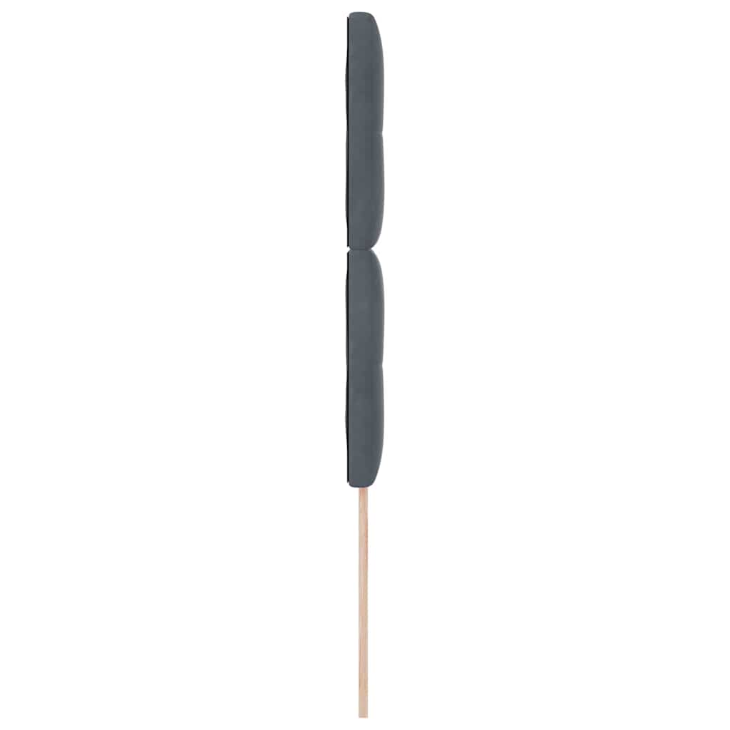 Kopfteil Hellgrau 80 cm Samt