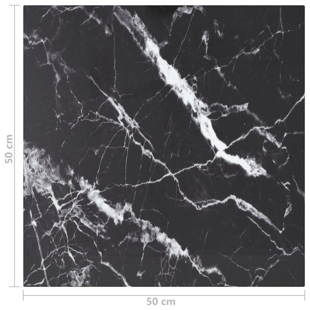 Tischplatte aus gehärtetem Glas quadratisch 700x700 mm