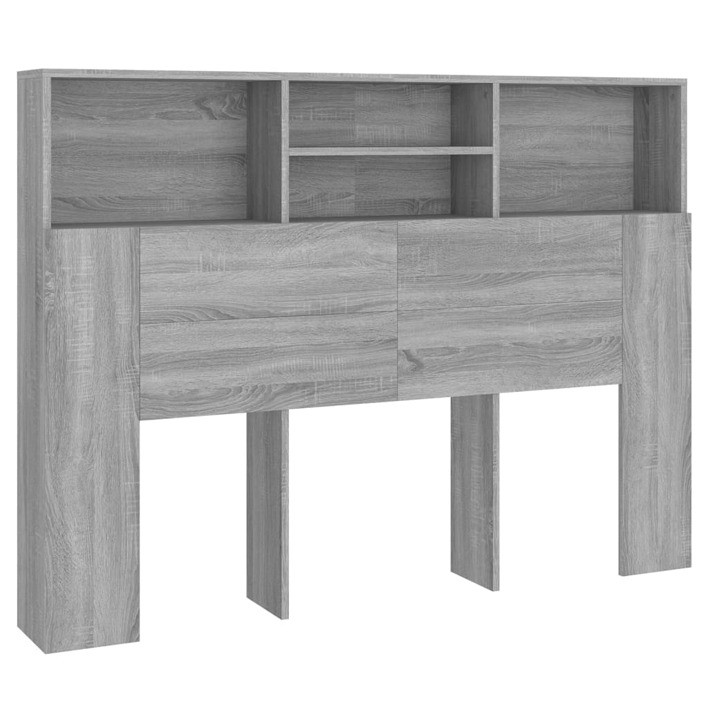 Bett-Kopfteil mit Ablagen Weiß 100x19x103,5 cm