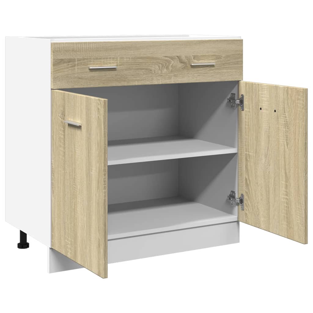 Unterschrank Lyon Weiß 60x46x81,5 cm Holzwerkstoff