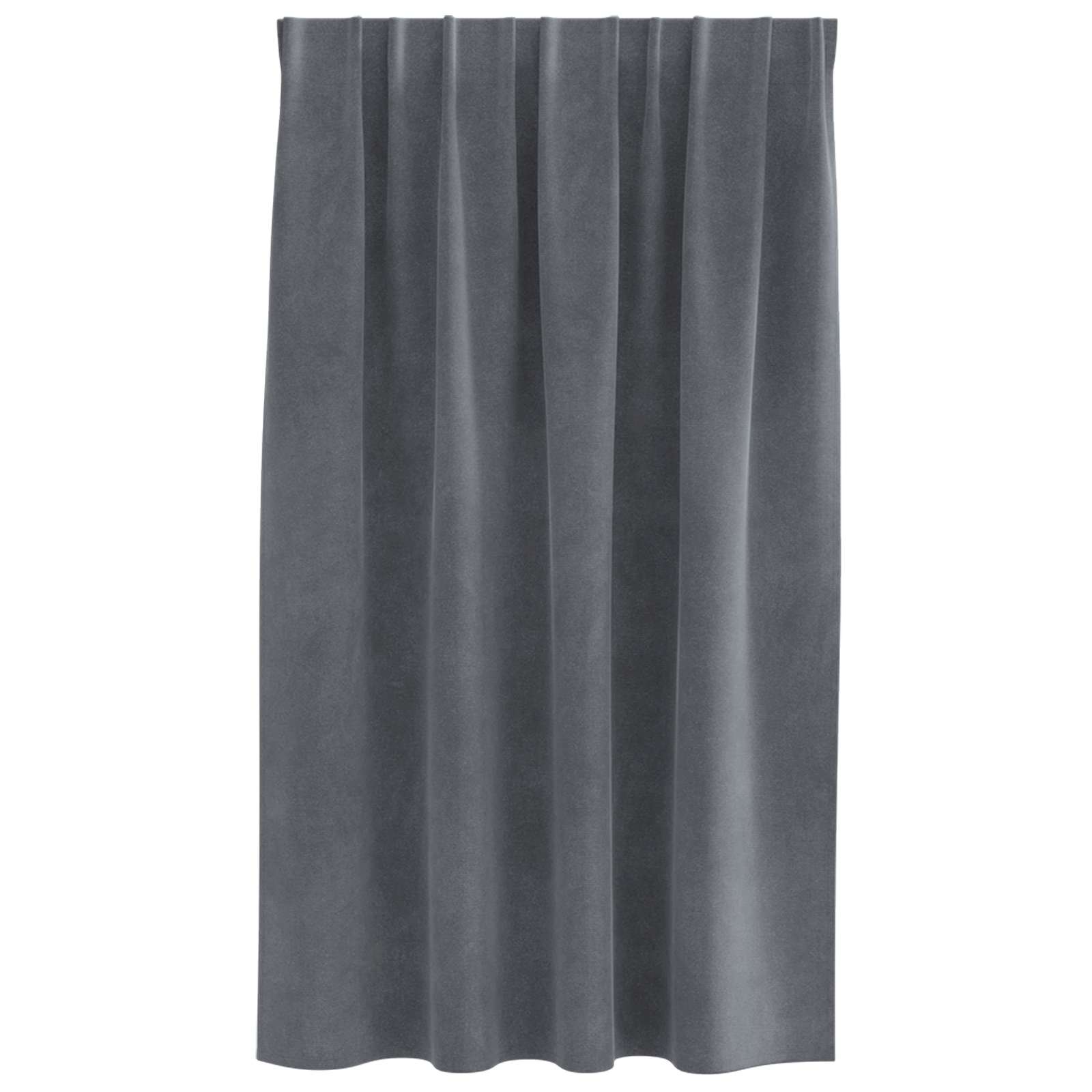Verdunkelungsvorhänge 2 pcs Schwarz 140 x 140 cm Samt