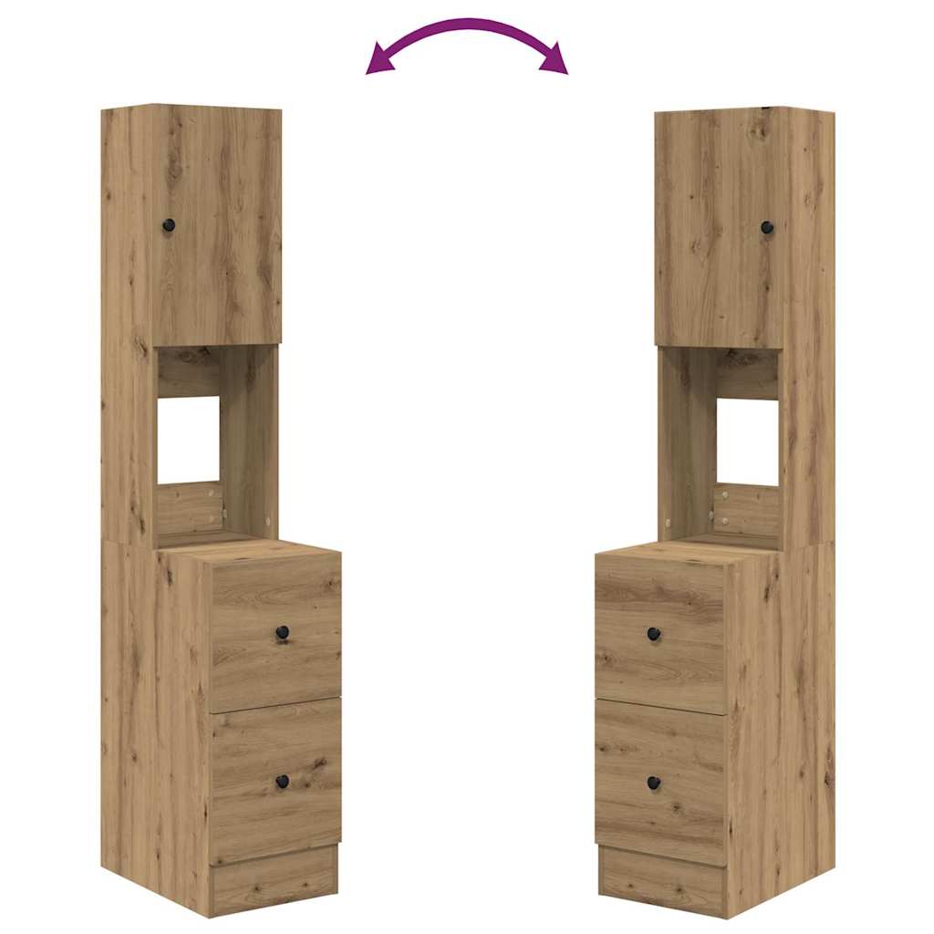 Küchenschrank Weiß 60x50x180 cm Holzwerkstoff