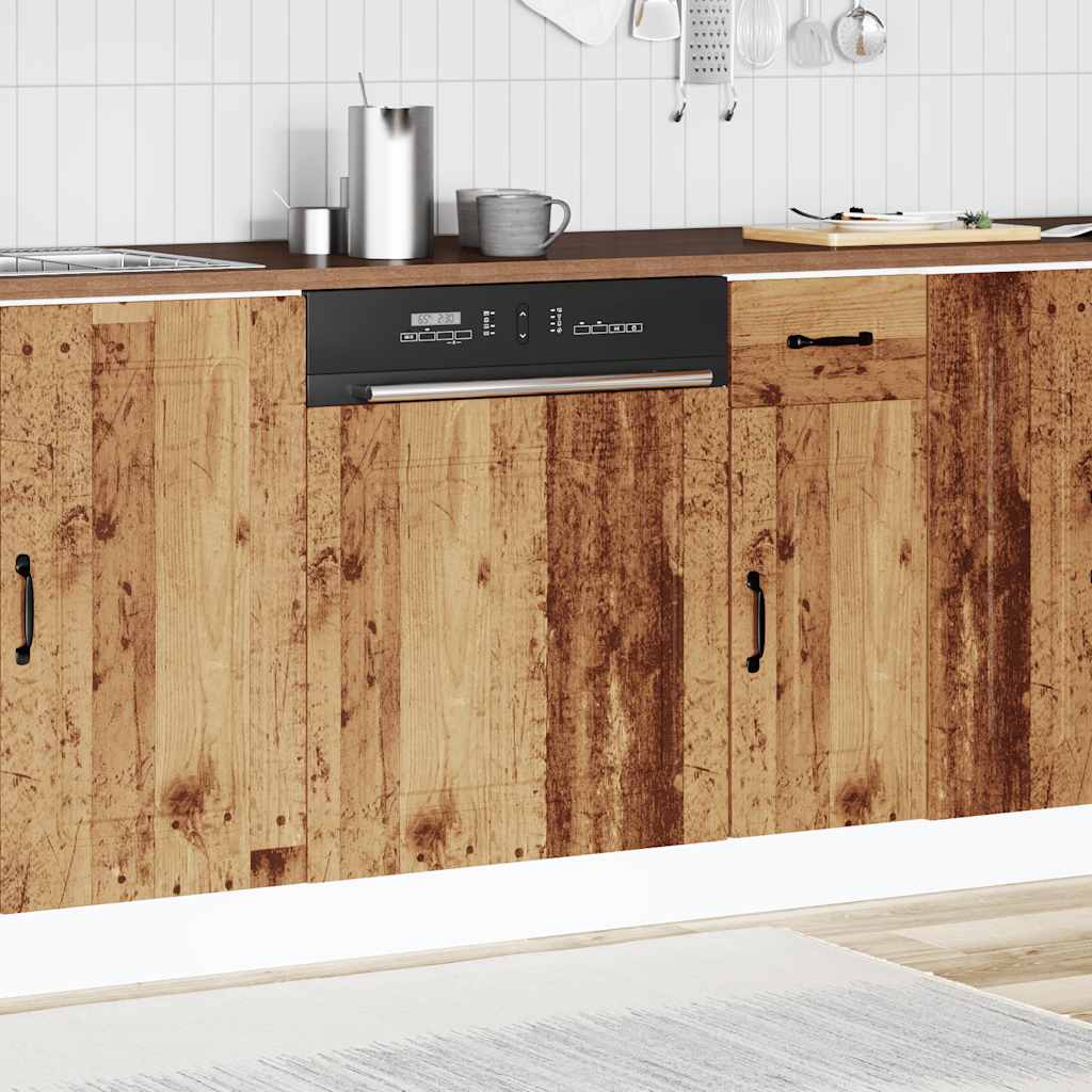 Herdumbauschränke 2 Stk. Kalmar Weiß Holzwerkstoff
