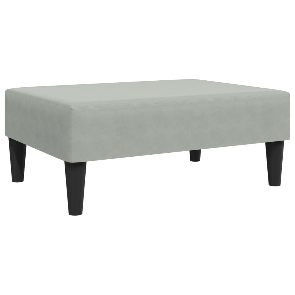 Fußhocker Blau 77x55x31 cm Samt