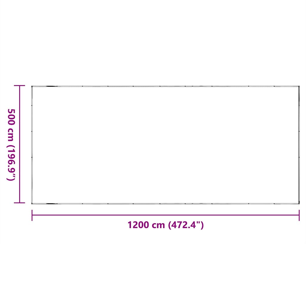 Transparente Plane mit Ösen 1x2 m PVC