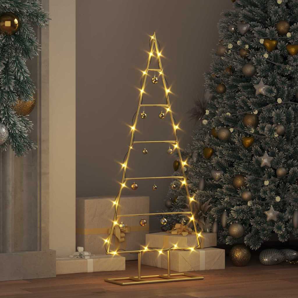Metall Weihnachtsbaum Gold 60 cm Pulverbeschichteter Stahl