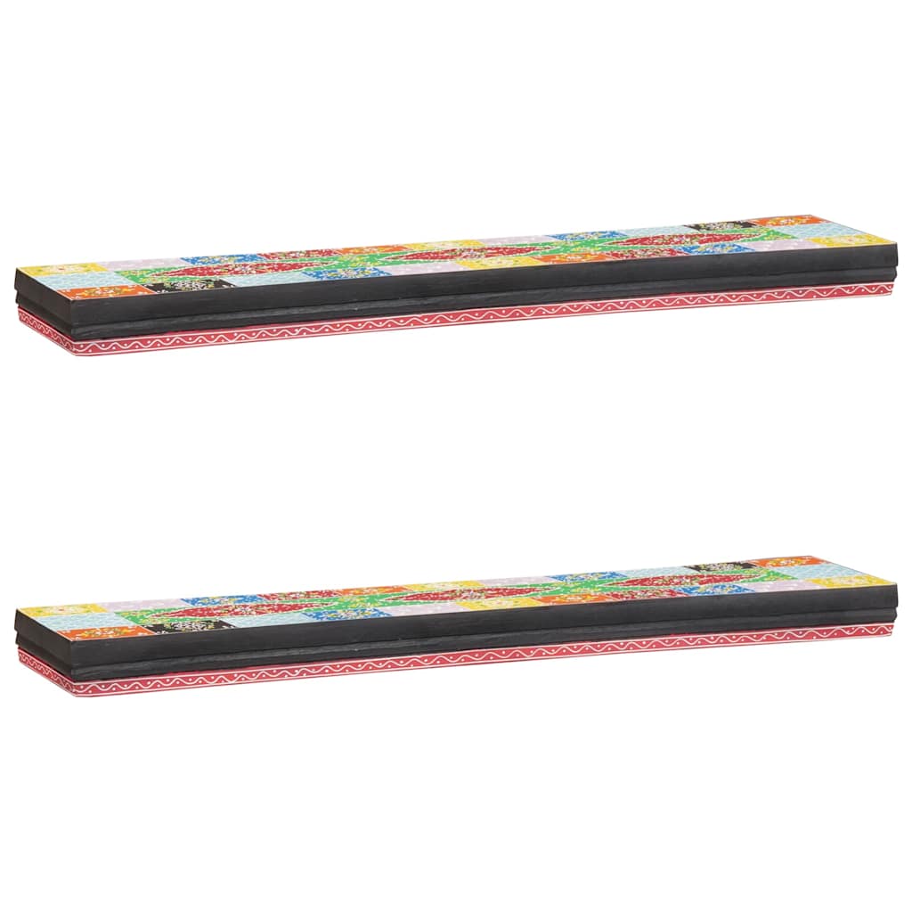 Wandregale Mehrfarbig 40 x 20 x 6 cm Massivholz Mango