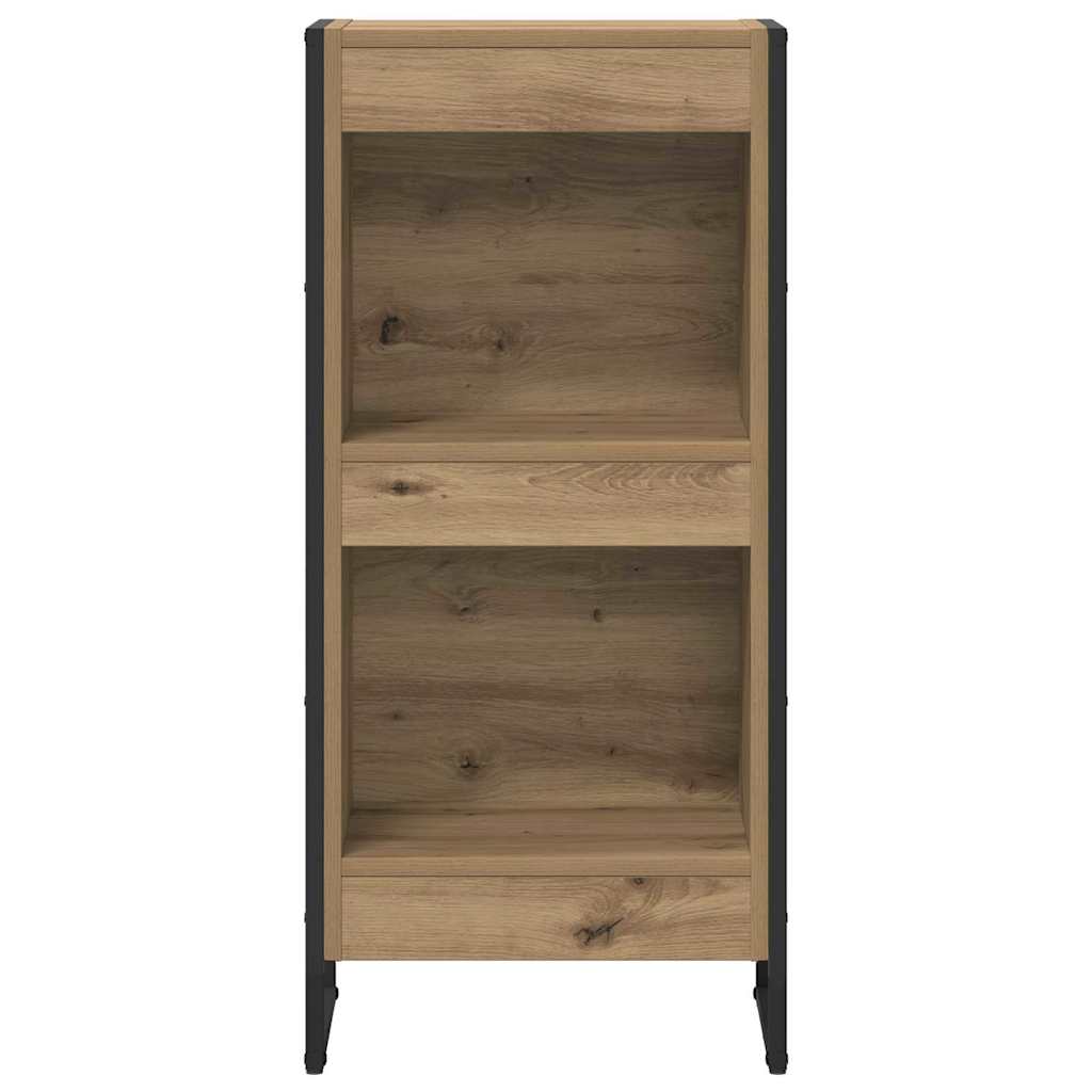 Bücherregal 2 pcs Schwarz Eichen-Optik 60 x 30 x 189,5 cm