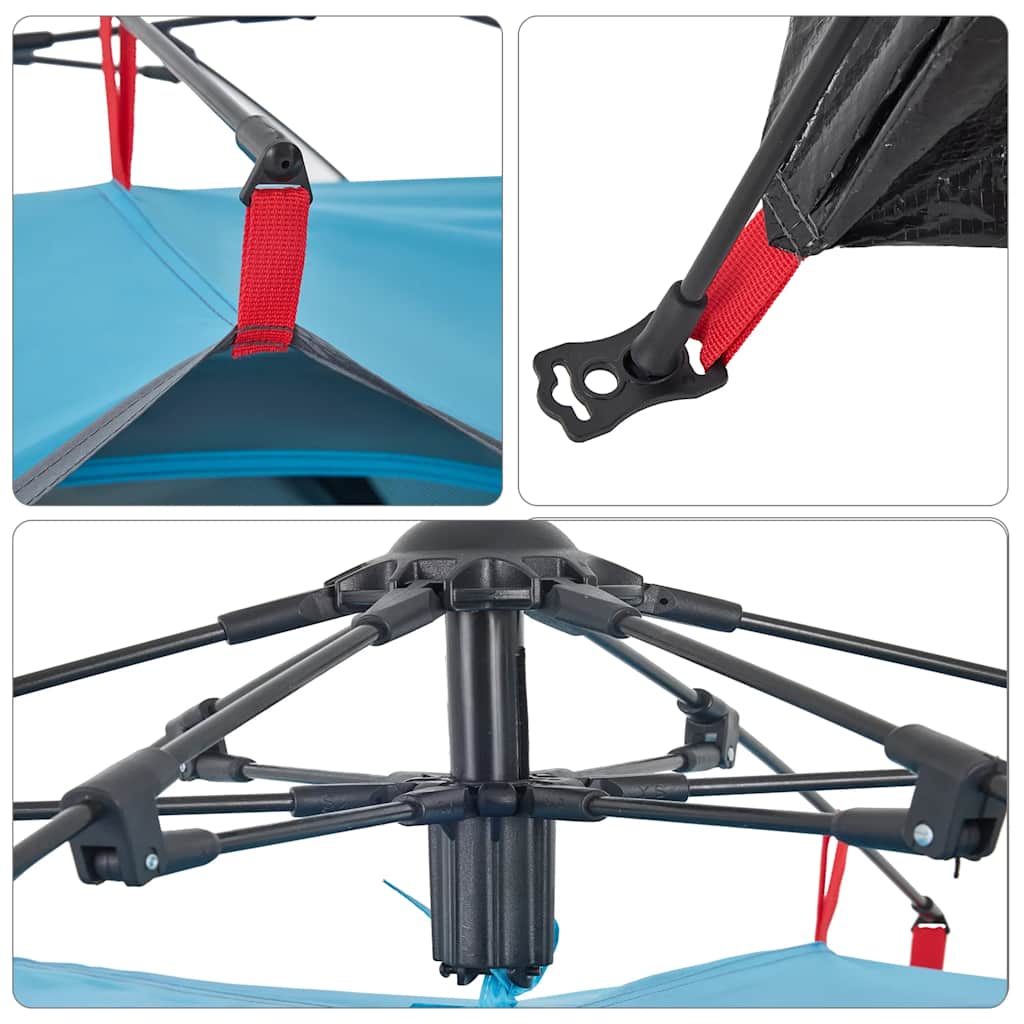 Kuppel-Campingzelt 2 Personen Grün Quick Release