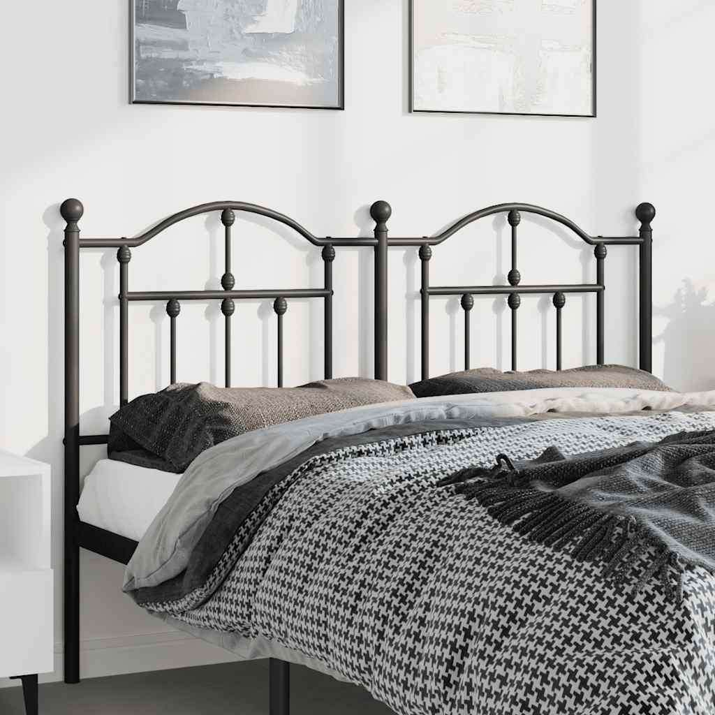 Ersatz-Kopfteil Metall Schwarz 90 cm