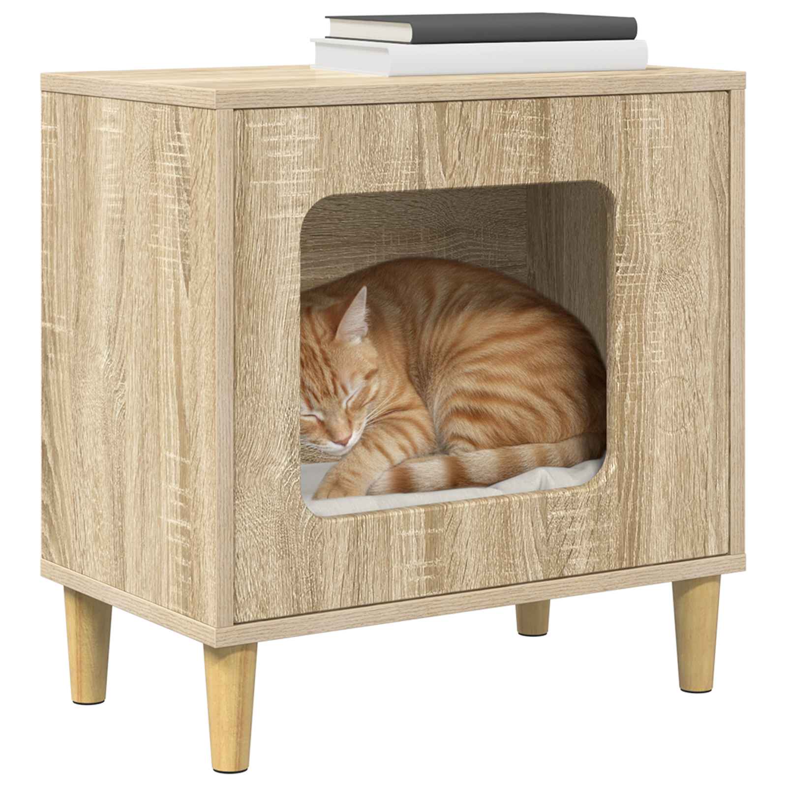 Katzenhaus Weiß 51 x 30 x 52 cm Holzwerkstoff