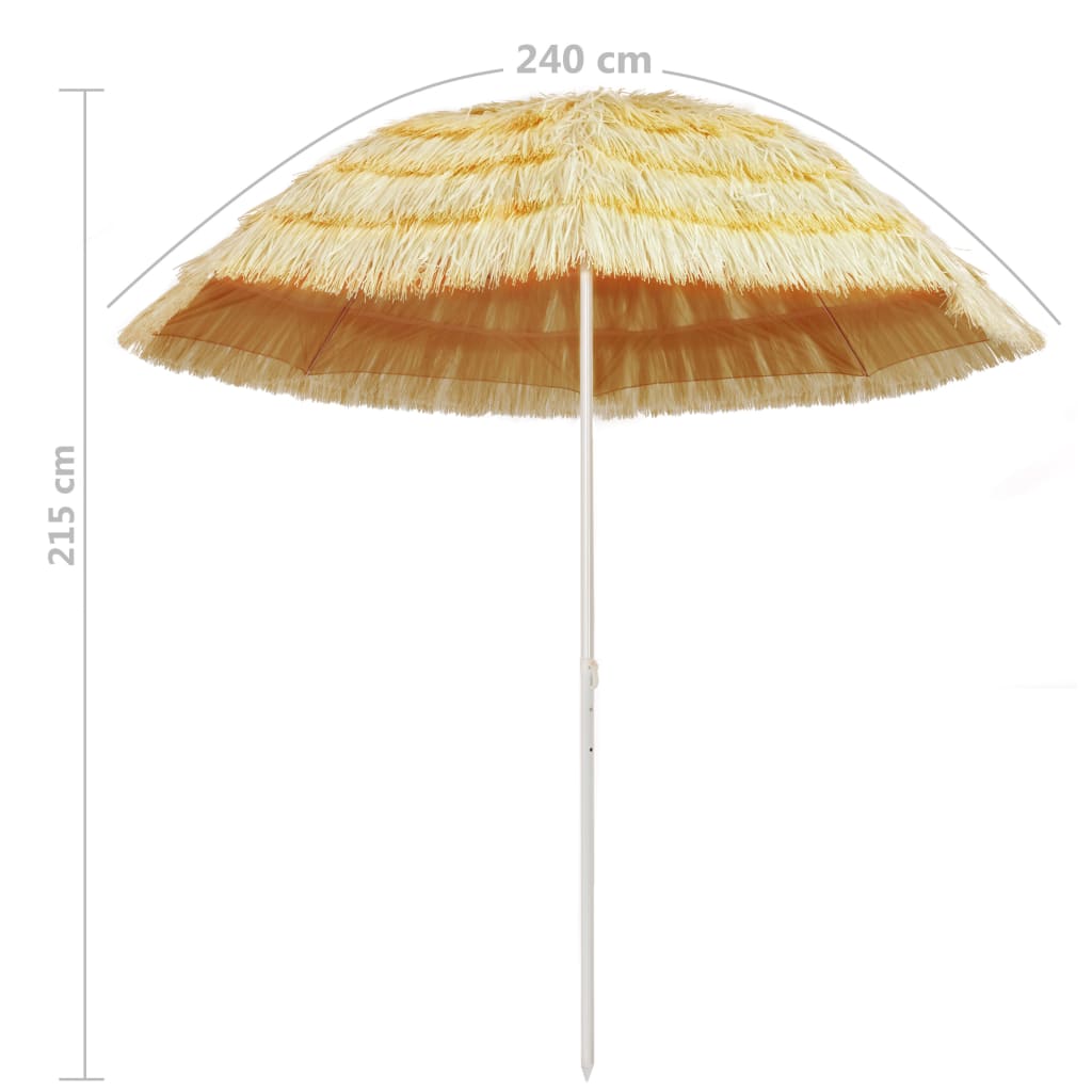 Strandschirm Natur 180 cm Hawaii-Stil