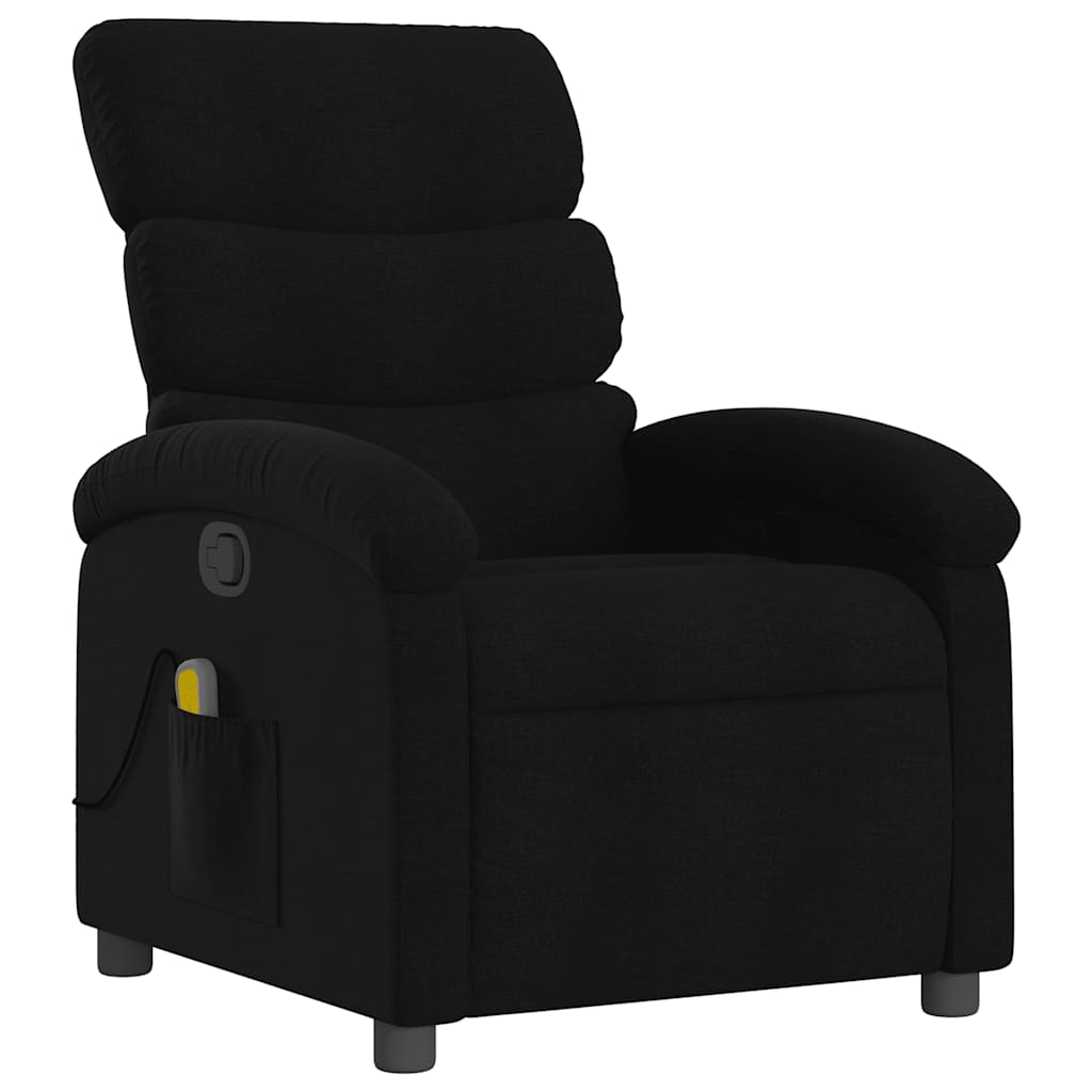 Massage-Relaxsessel, hellgrauer Stoff