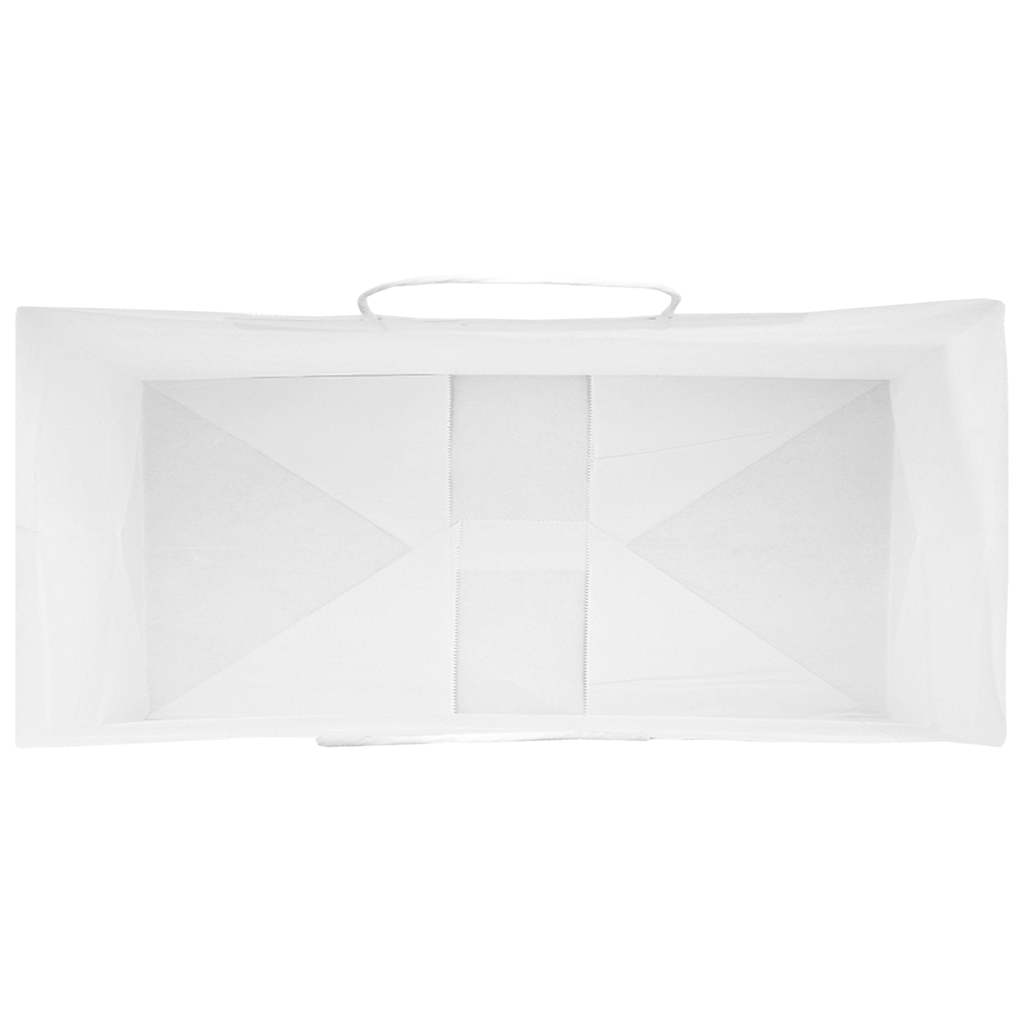 Papiertragetaschen 50 Stk. mit Henkeln Braun 21x11x36 cm