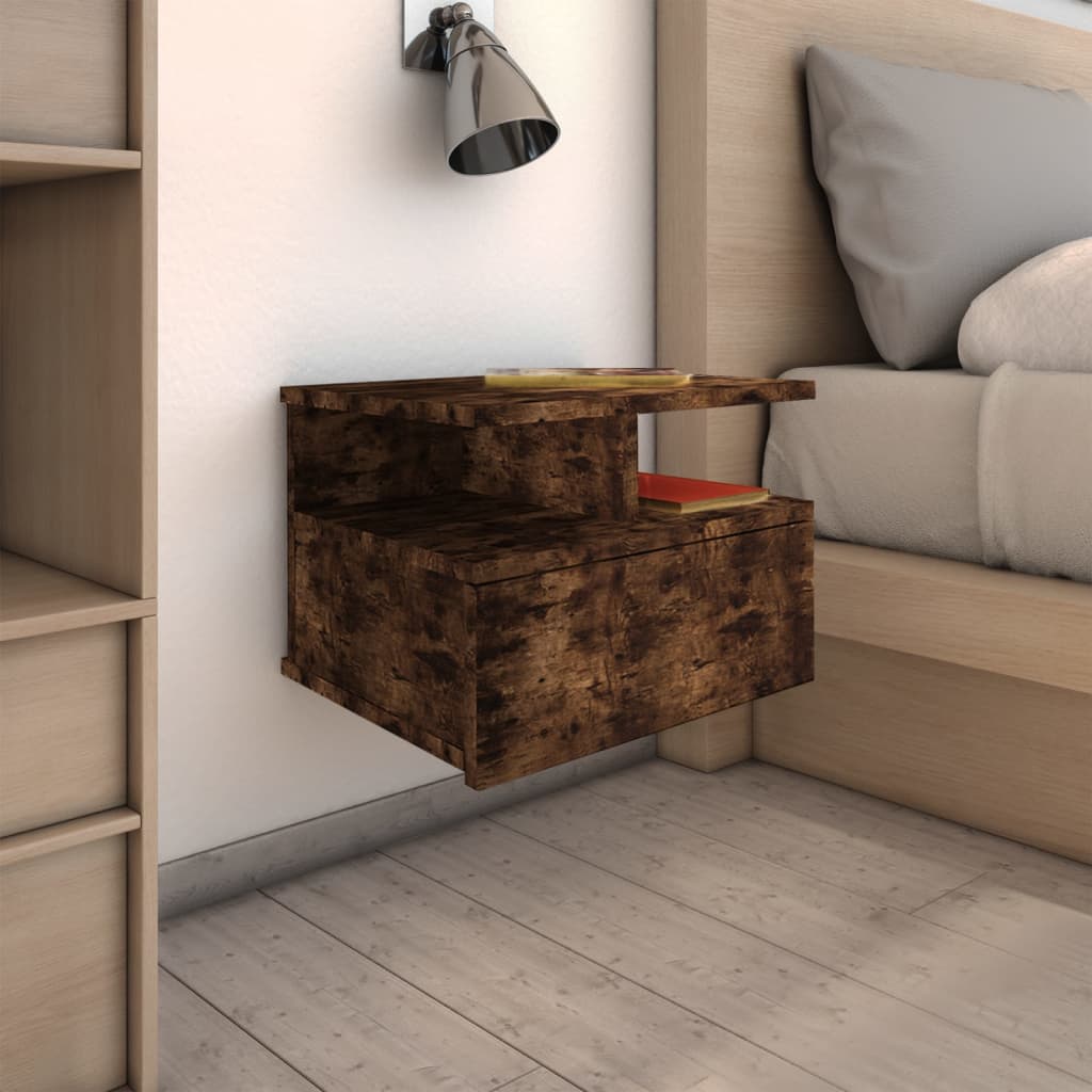 Hängender Nachttisch Weiß 40x31x27 cm Holzwerkstoff