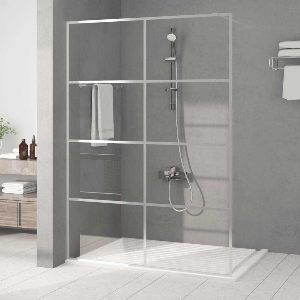 Duschwand für Begehbare Dusche mit Klarem ESG Glas 80x195 cm