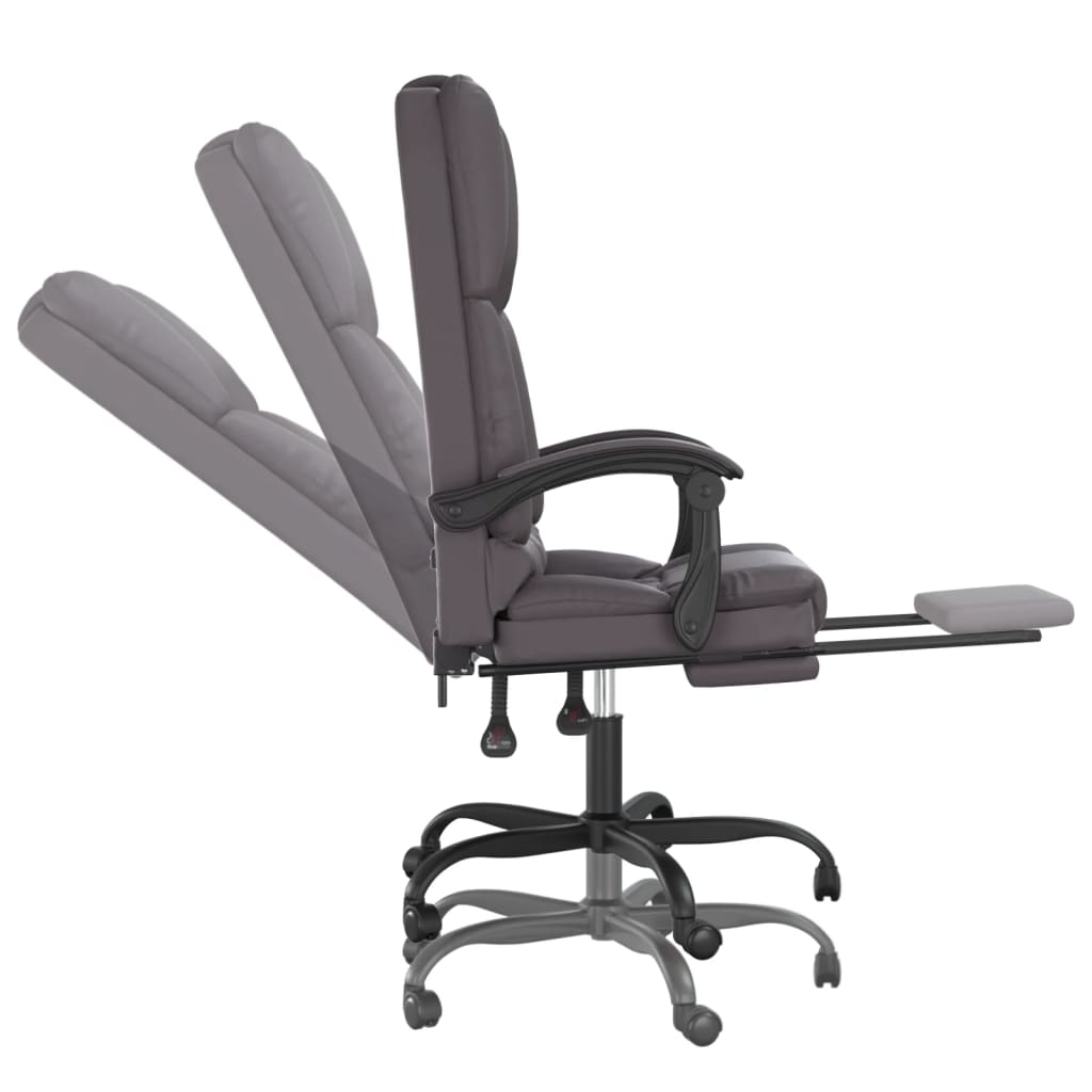 Bürostuhl mit Massagefunktion Schwarz Kunstleder