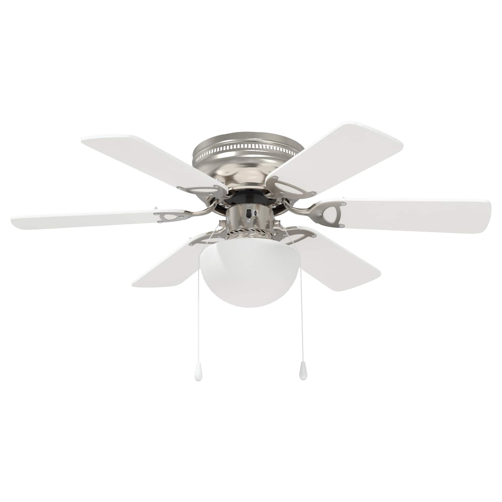 Deckenventilator mit Licht und Fernbedienung Ø 130 cm Weiß
