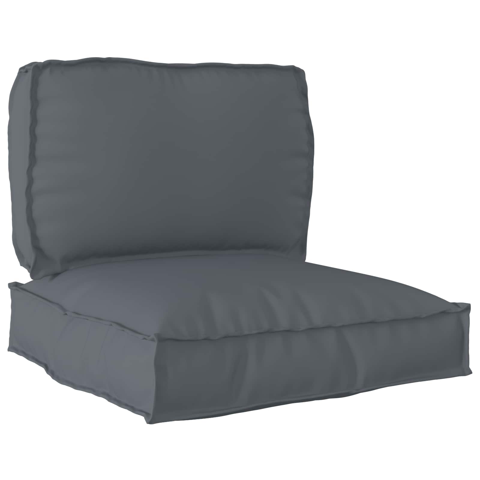 Palettenkissenset 2 pcs Anthrazit Oxford-Stoff
