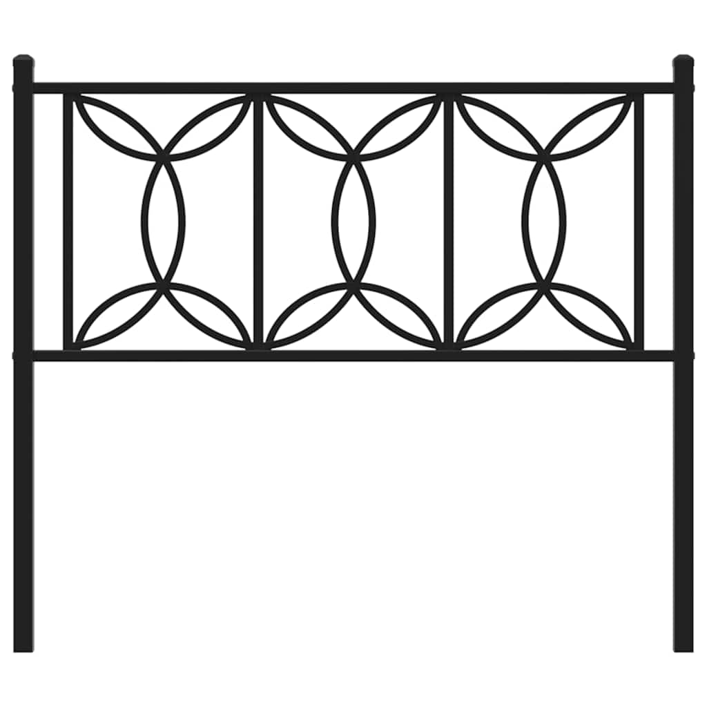 Ersatz-Kopfteil Metall Schwarz 100 cm