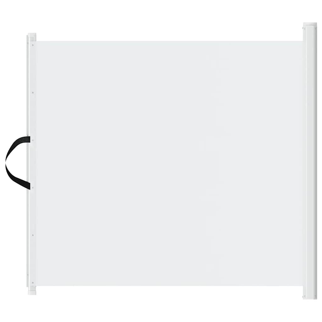 Haustier-Barriere Ausziehbar Weiß 82,5x125 cm
