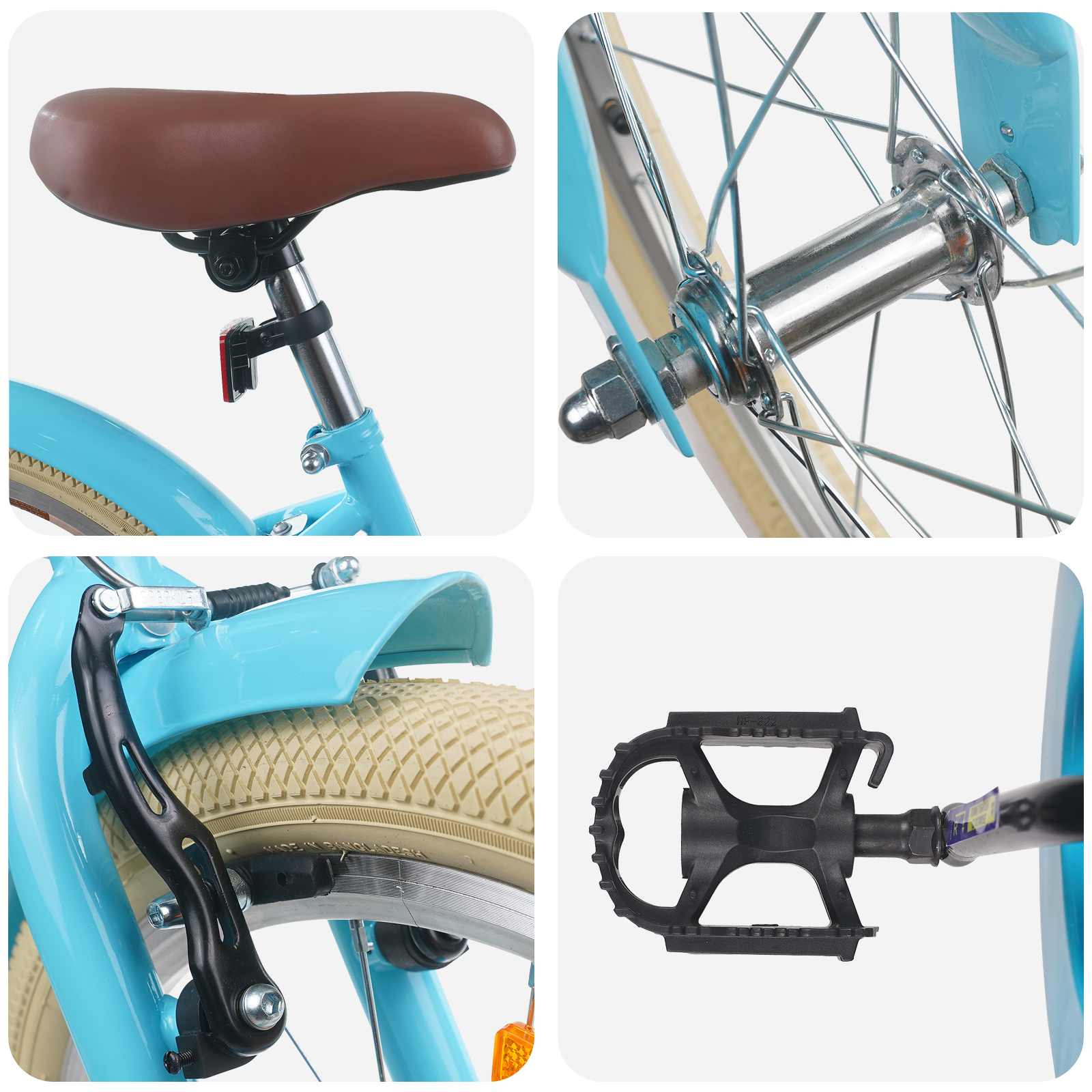 Kinderfahrrad 12 Zoll für 2-4 Jahre alt Hellrosa