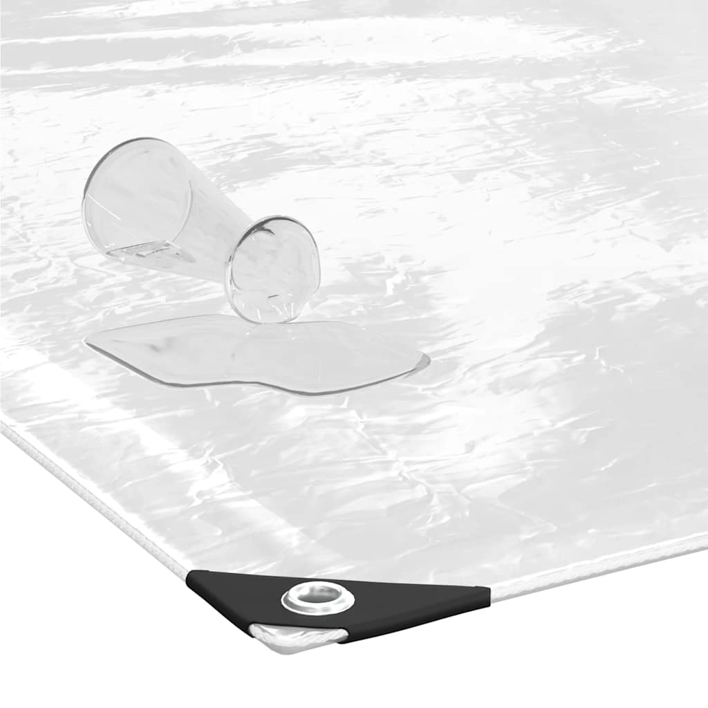 Transparente Plane mit Ösen 1x2 m PVC