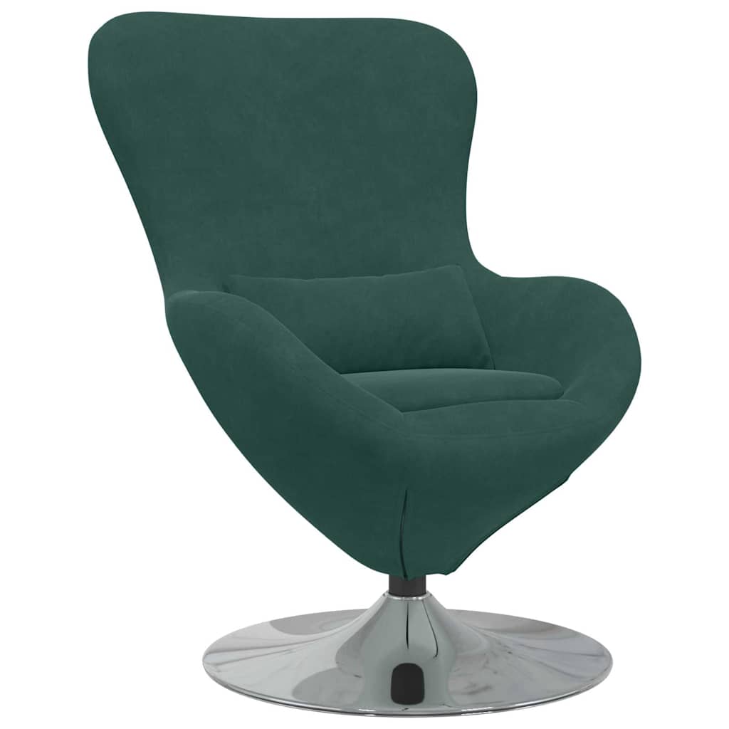 Eiersessel Blau Samt