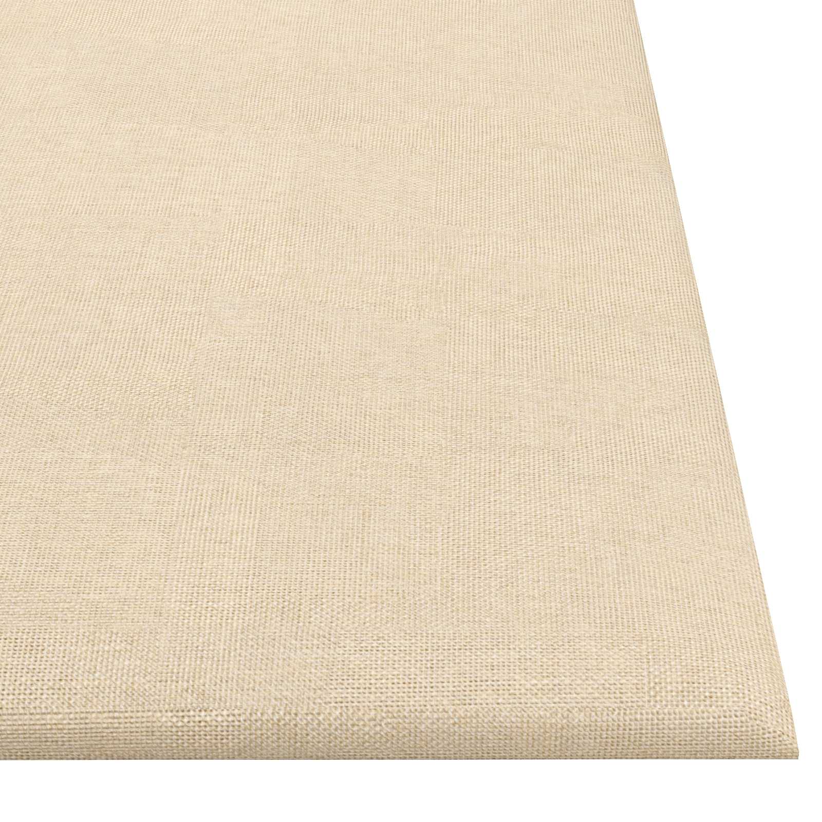 Wandkopfteilen 12 pcs 30 x 15 cm Creme Stoff