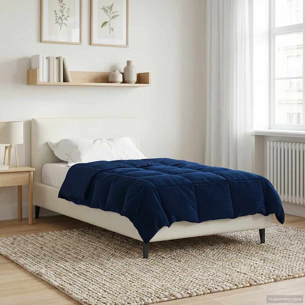 Winterbettdecke Gepolstert Anthrazit 240 x 260 cm Mikrofaser