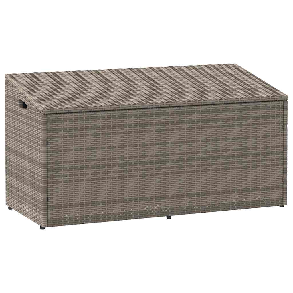 Garten-Aufbewahrungsbox Schwarz 110 x 50 x 58 cm Poly Rattan