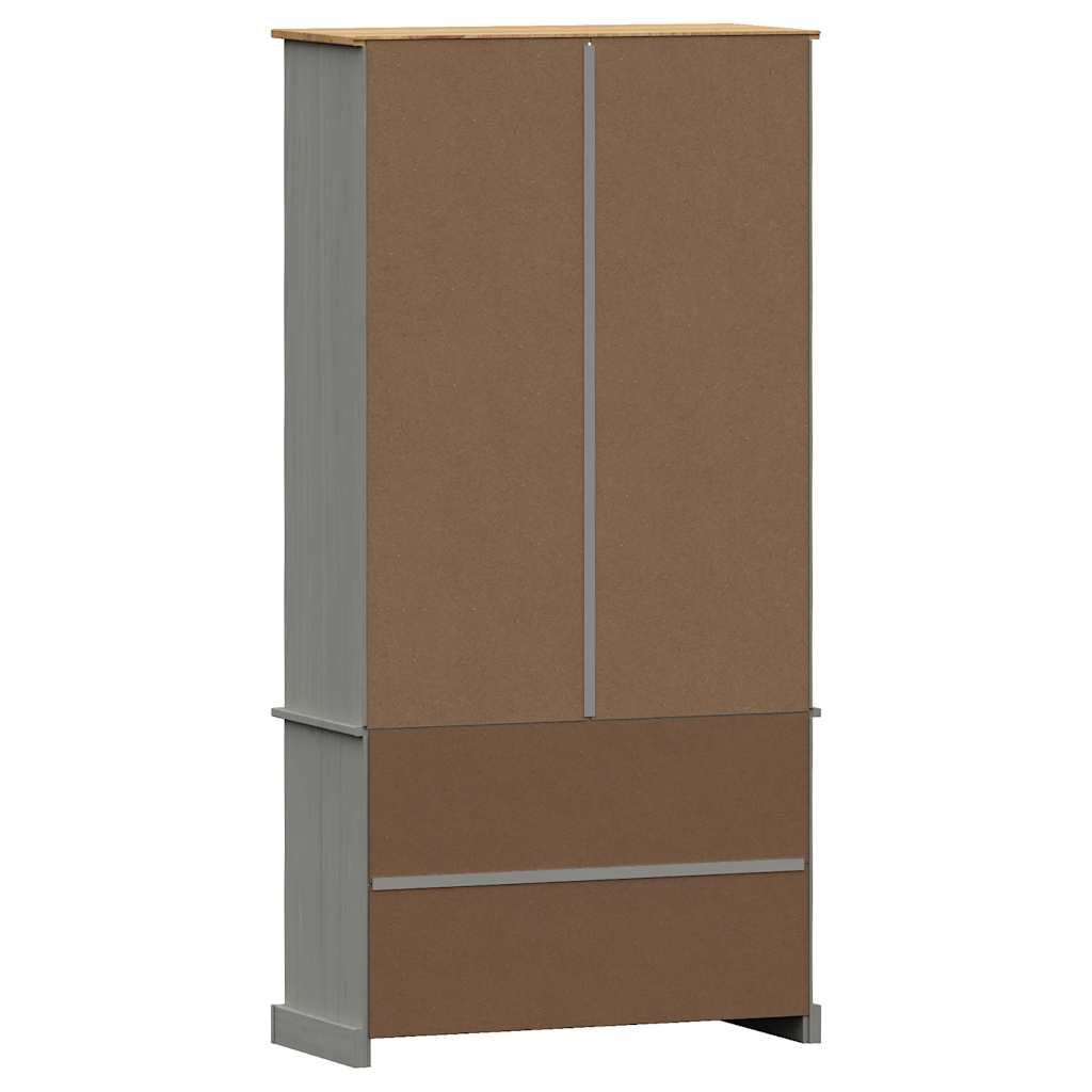Bücherregal VIGO Weiß 85x35x170 cm Massivholz Kiefer