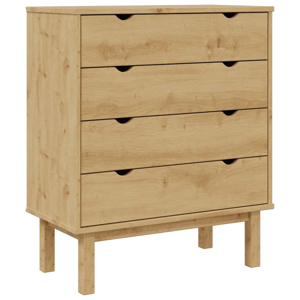 Schubladenschrank OTTA 76,5x39,5x90 cm Massivholz