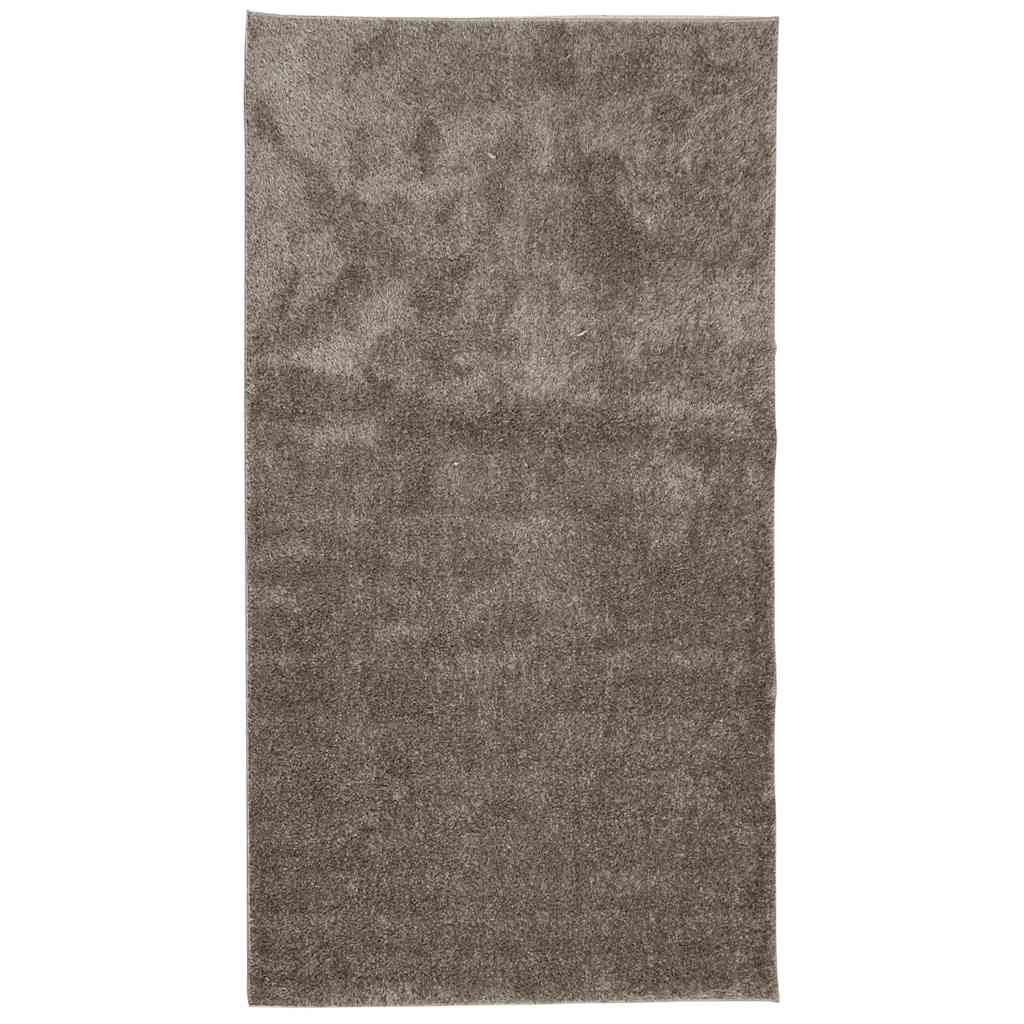 Teppich ISTAN Hochflor Glänzend Anthrazit 100x200 cm