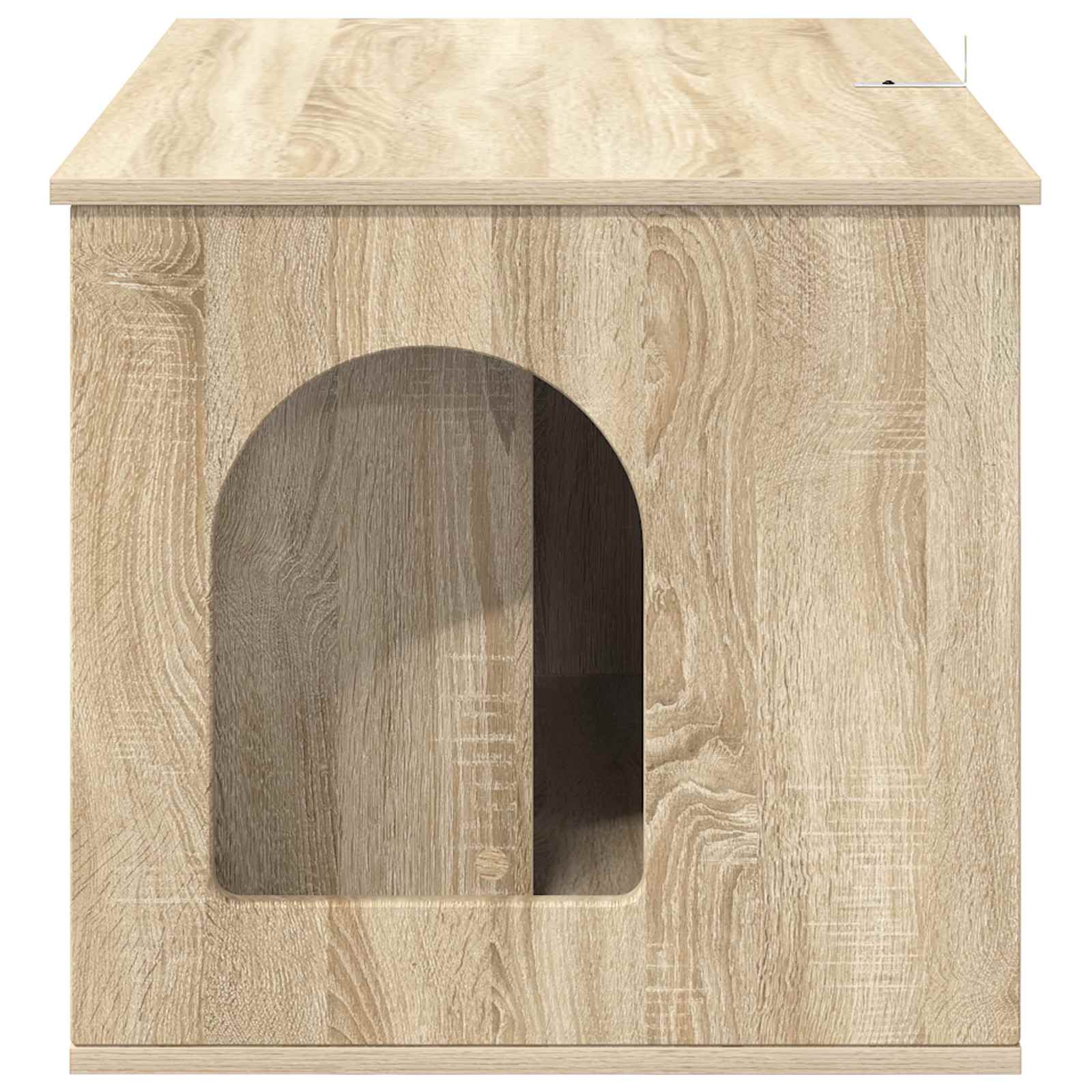 Katzenhaus Weiß 85 x 55 x 50,5 cm Holzwerkstoff