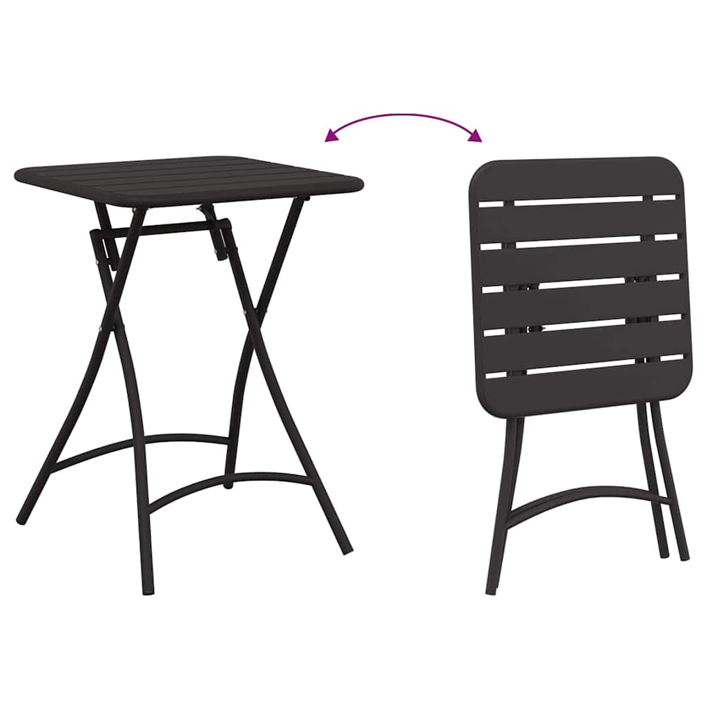 Bistrotisch Weiß 55 x 55 x 72,5 cm Pulverbeschichteter Stahl