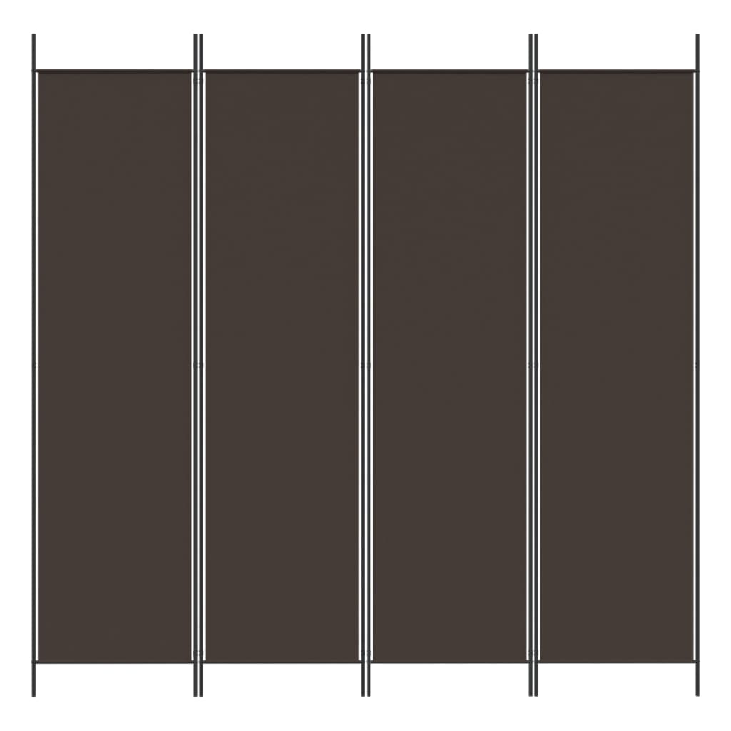 3-tlg. Paravent Schwarz 150x200 cm Stoff