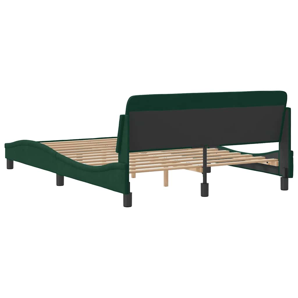 Bettgestell "Dover" Hellgrau 80x200 cm Samt