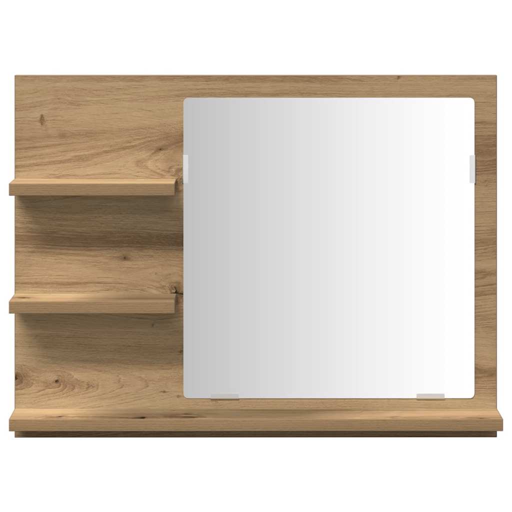 Badspiegel Weiß 60x10,5x45 cm Holzwerkstoff