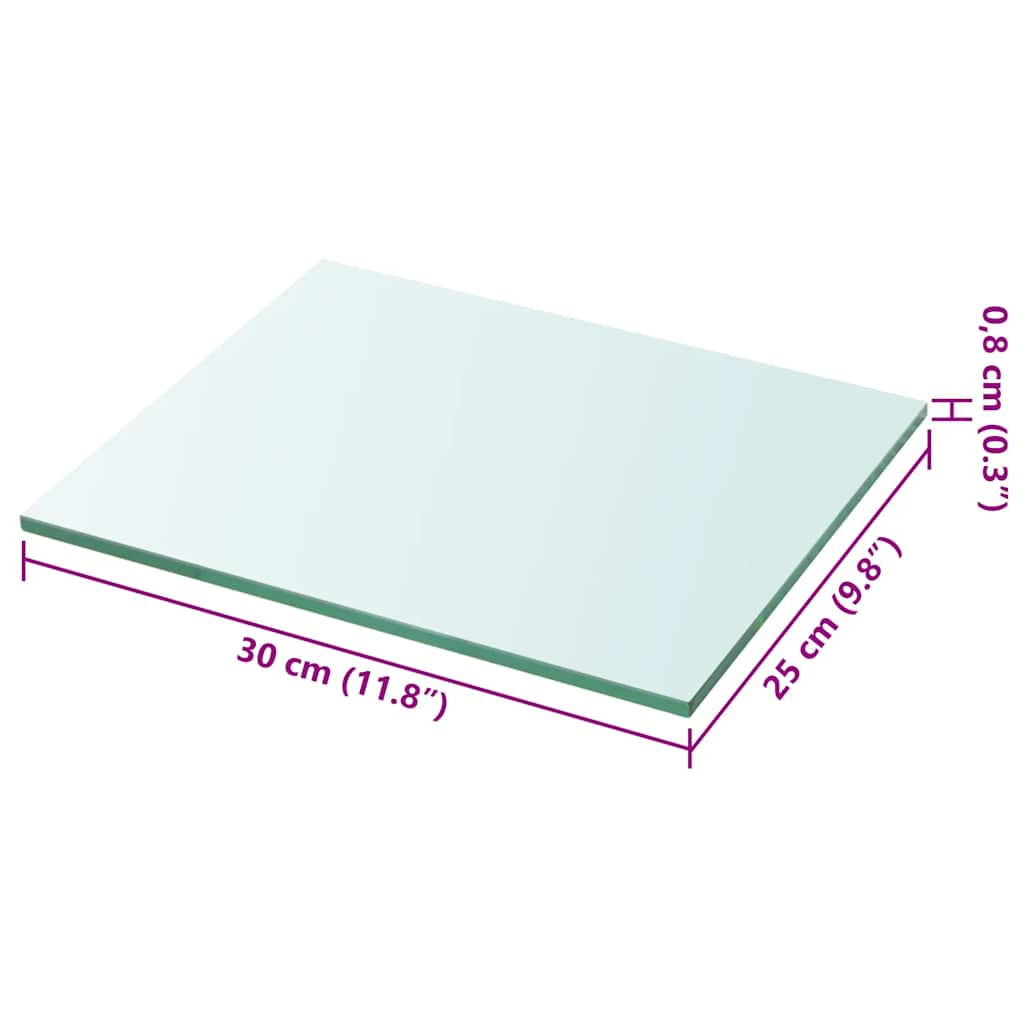 Regalboden Glas Transparent 20x12 cm