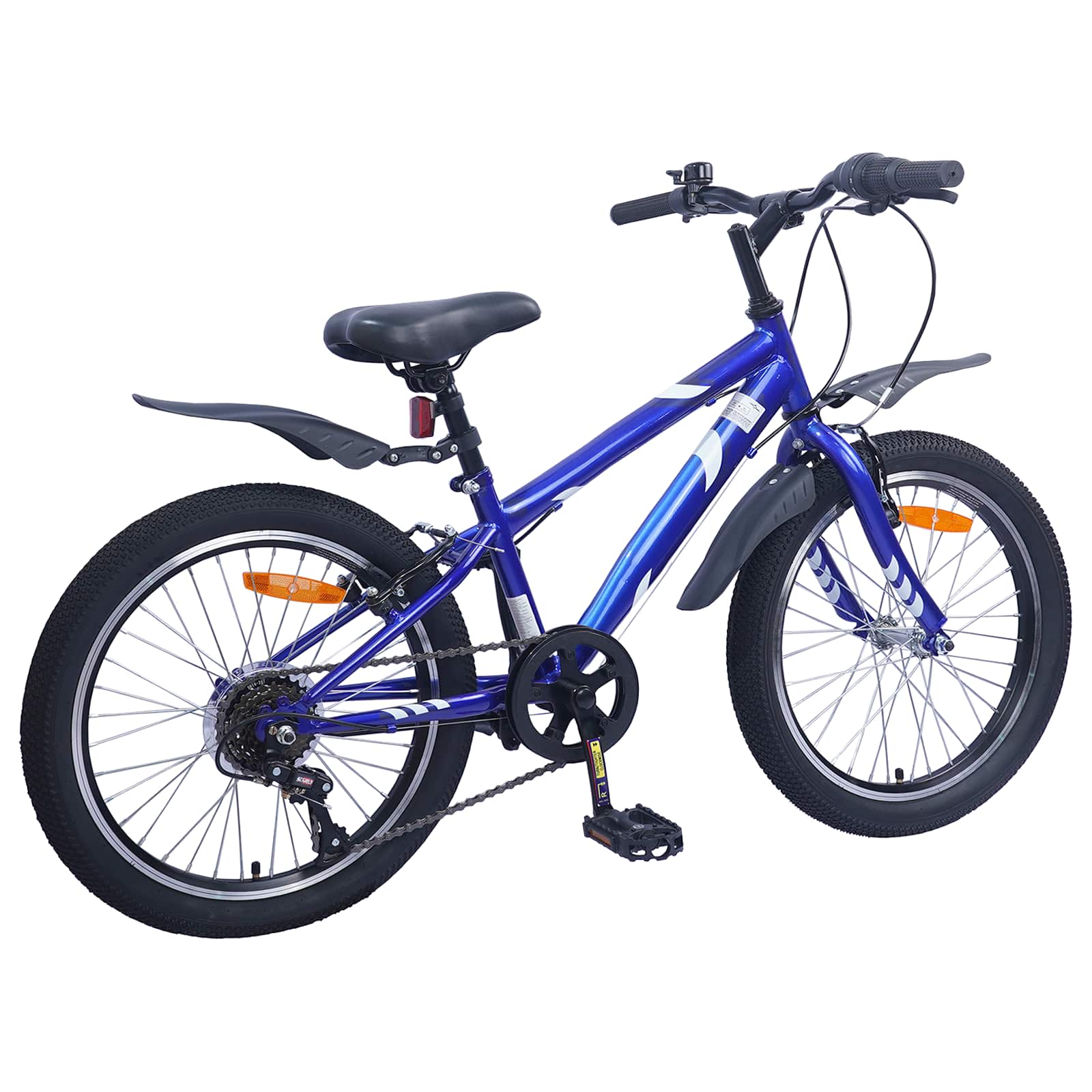 Kinderfahrrad 20 Zoll 6-Speed für 6-11 Jahre alt Schwarz